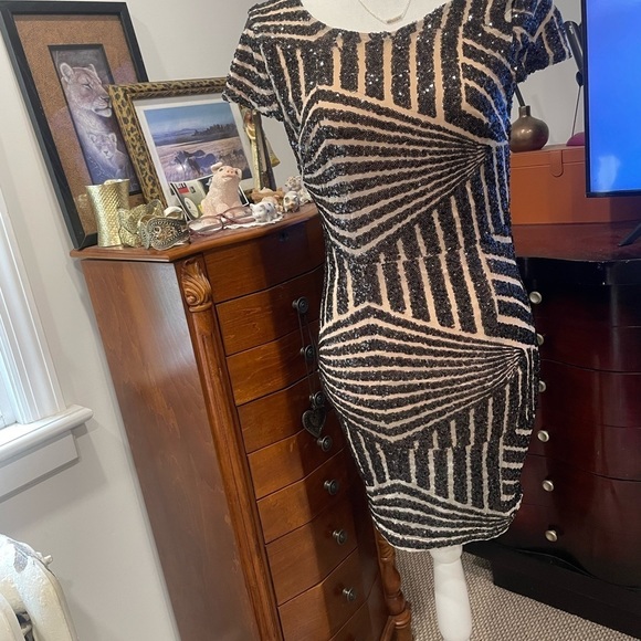 JUST ME SEQUINS DRESS - Picture 1 of 9
